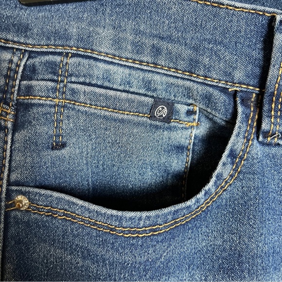 Curve Appeal High Rise Skinny Jeans Dark Blue Women’s  Size 12 - Picture 4 of 13